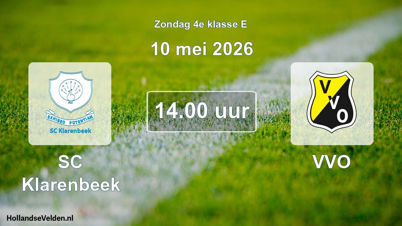 Scheduled Match: SC Klarenbeek - VVO (10 May 2026)