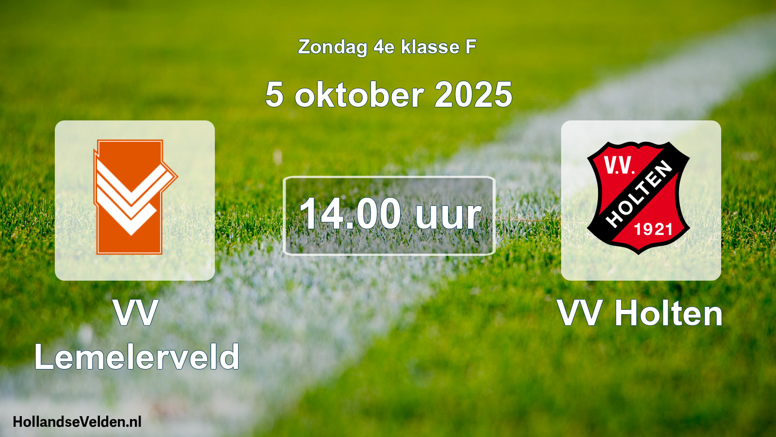 Scheduled Match: VV Lemelerveld - VV Holten (5 October 2025)