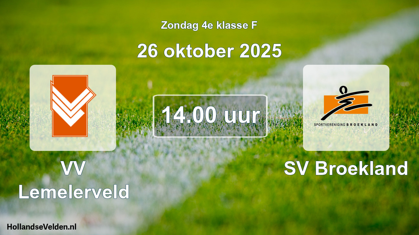 Scheduled Match: VV Lemelerveld - SV Broekland (26 October 2025)
