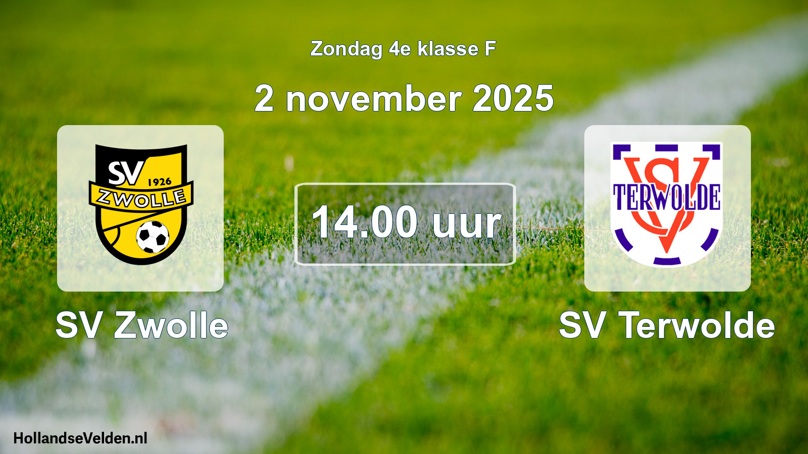Scheduled Match: SV Zwolle - SV Terwolde (2 November 2025)
