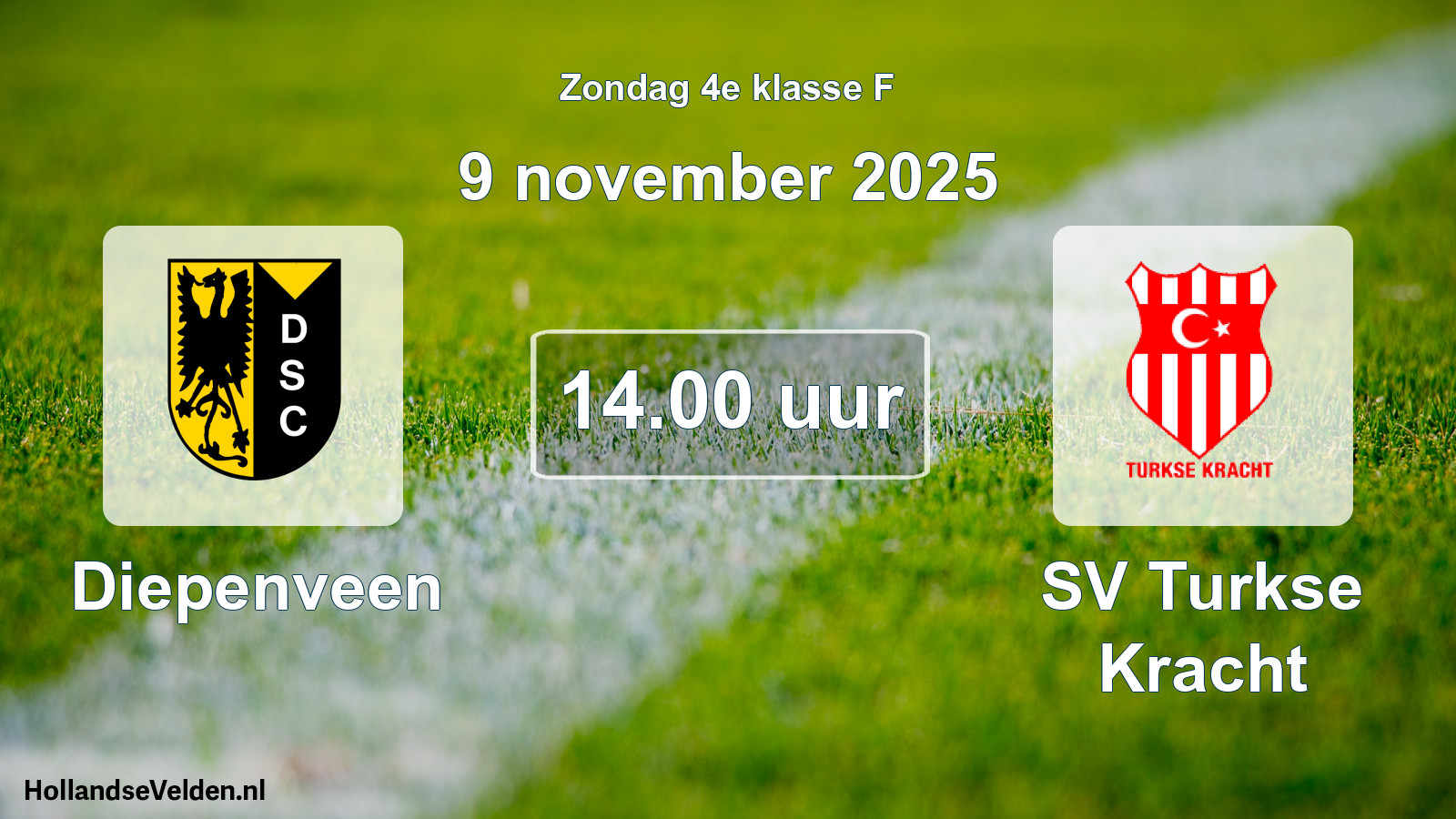Scheduled Match: Diepenveen - SV Turkse Kracht (9 November 2025)
