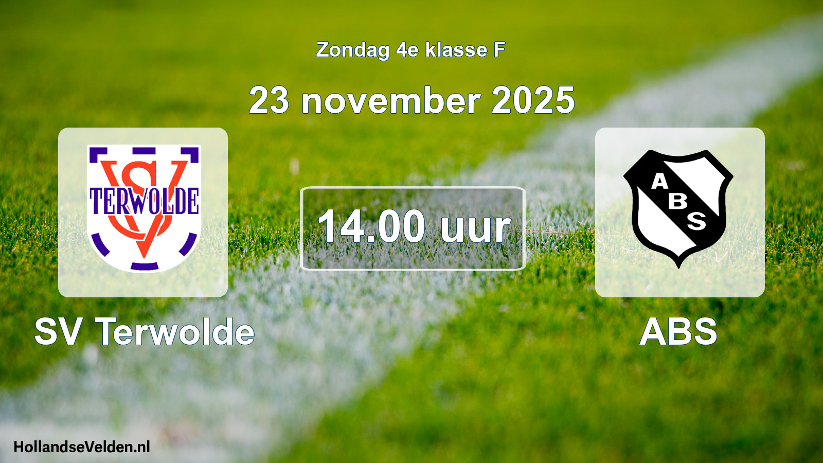 Scheduled Match: SV Terwolde - ABS (23 November 2025)