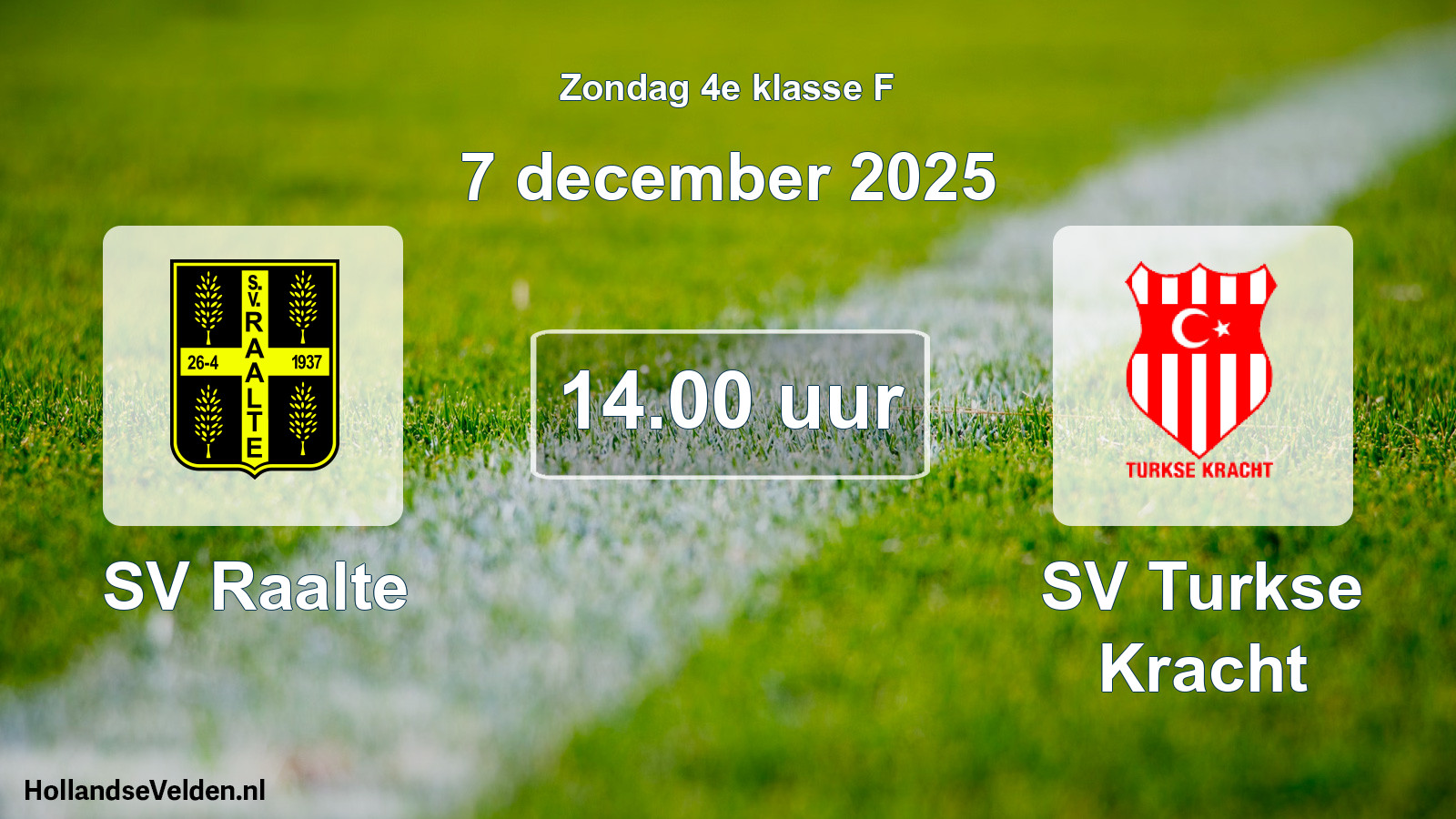 Scheduled Match: SV Raalte - SV Turkse Kracht (7 December 2025)