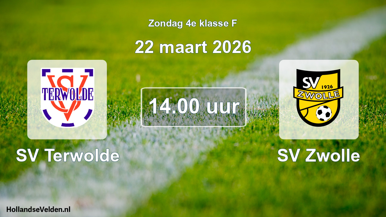 Scheduled Match: SV Terwolde - SV Zwolle (22 March 2026)