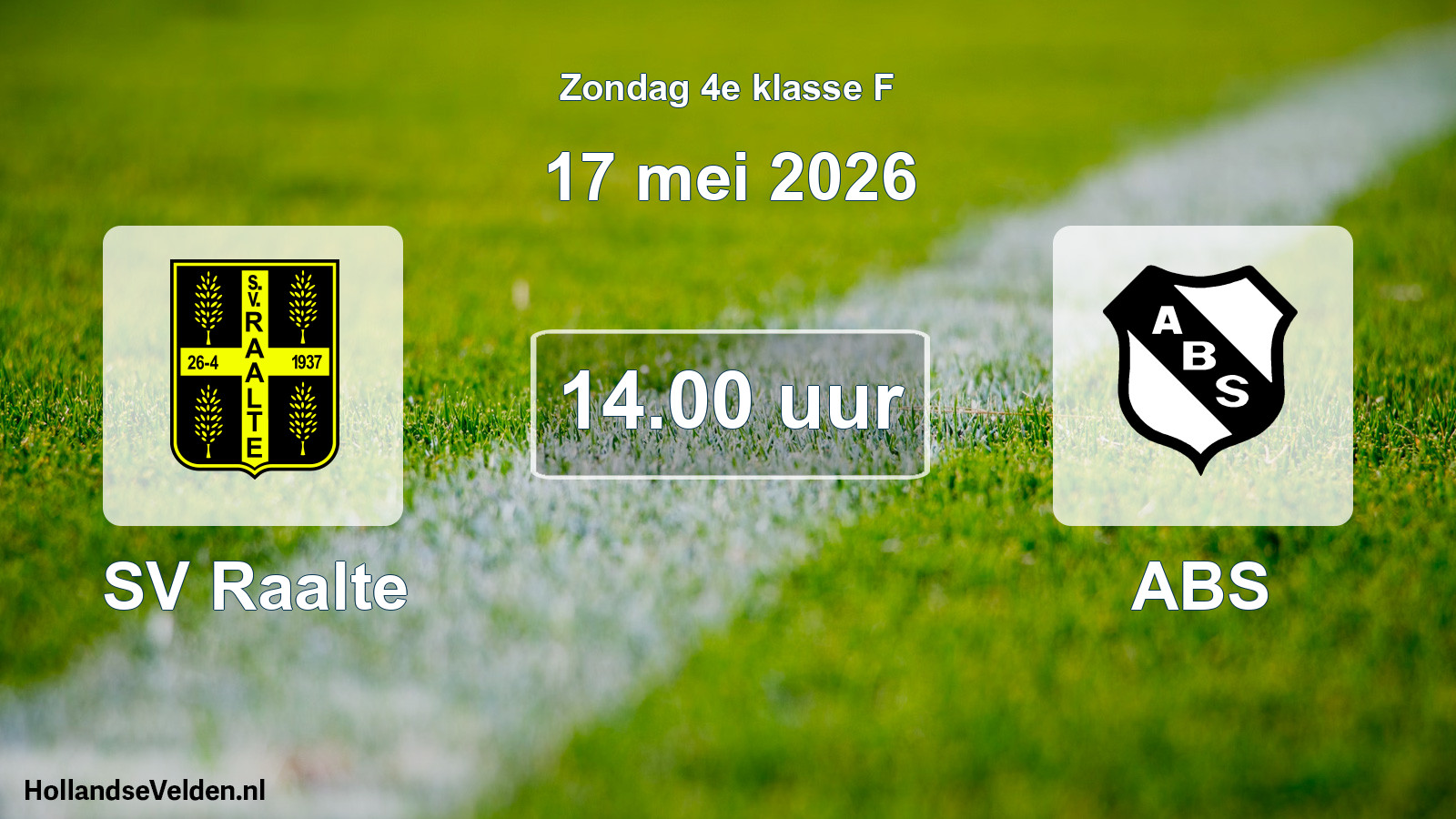 Scheduled Match: SV Raalte - ABS (17 May 2026)