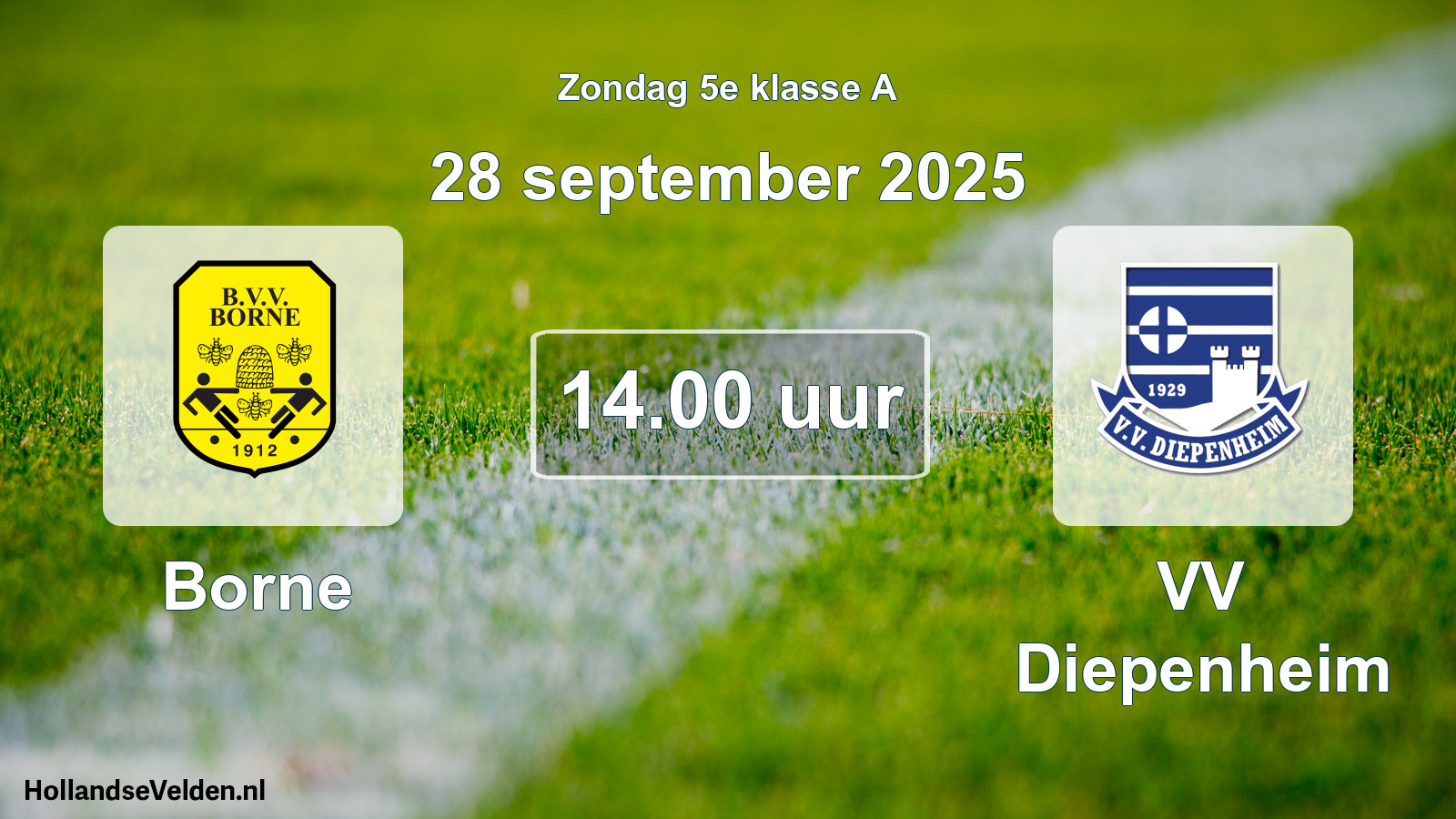 Scheduled Match: Borne - VV Diepenheim (28 September 2025)