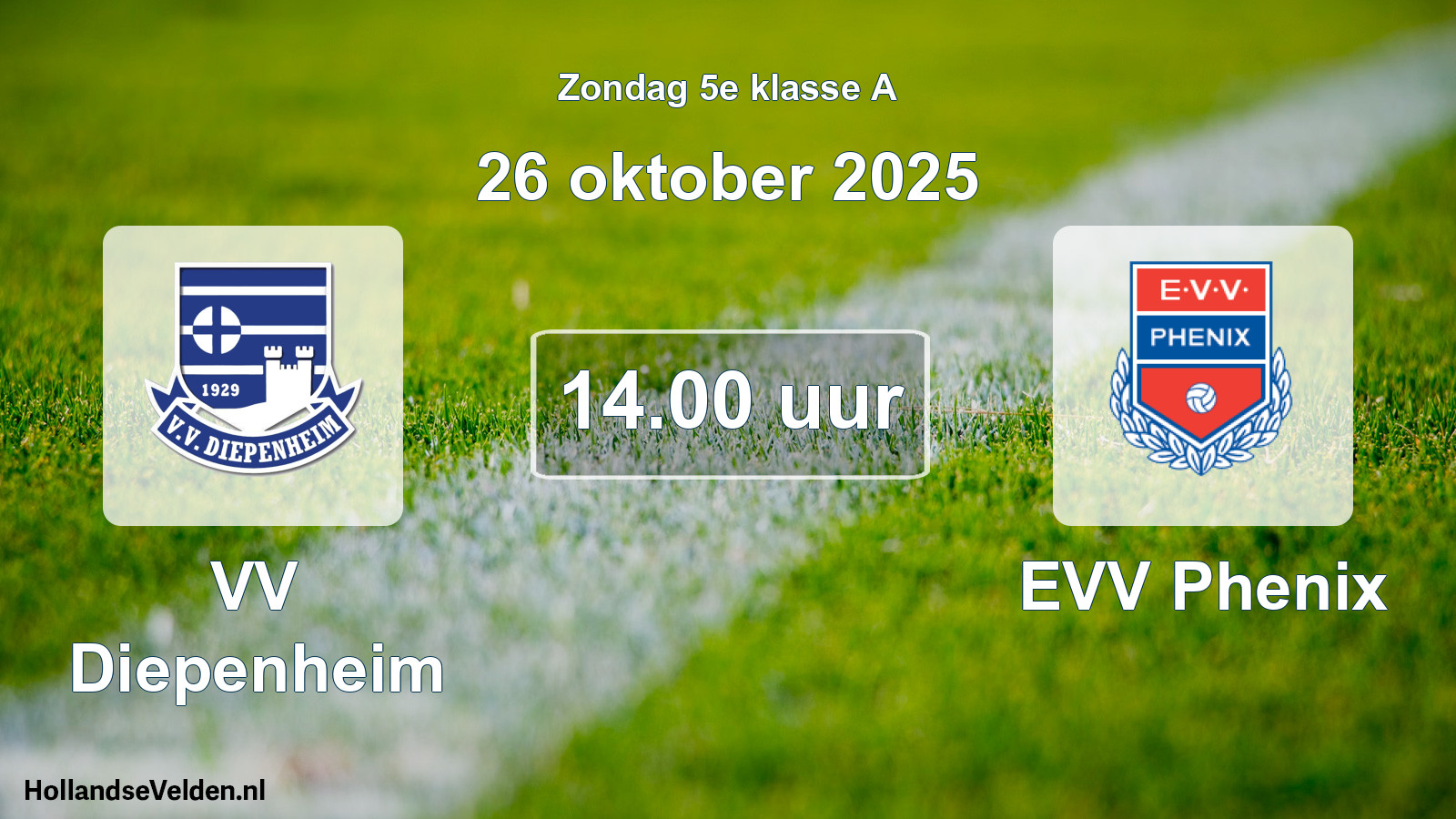 Scheduled Match: VV Diepenheim - EVV Phenix (26 October 2025)