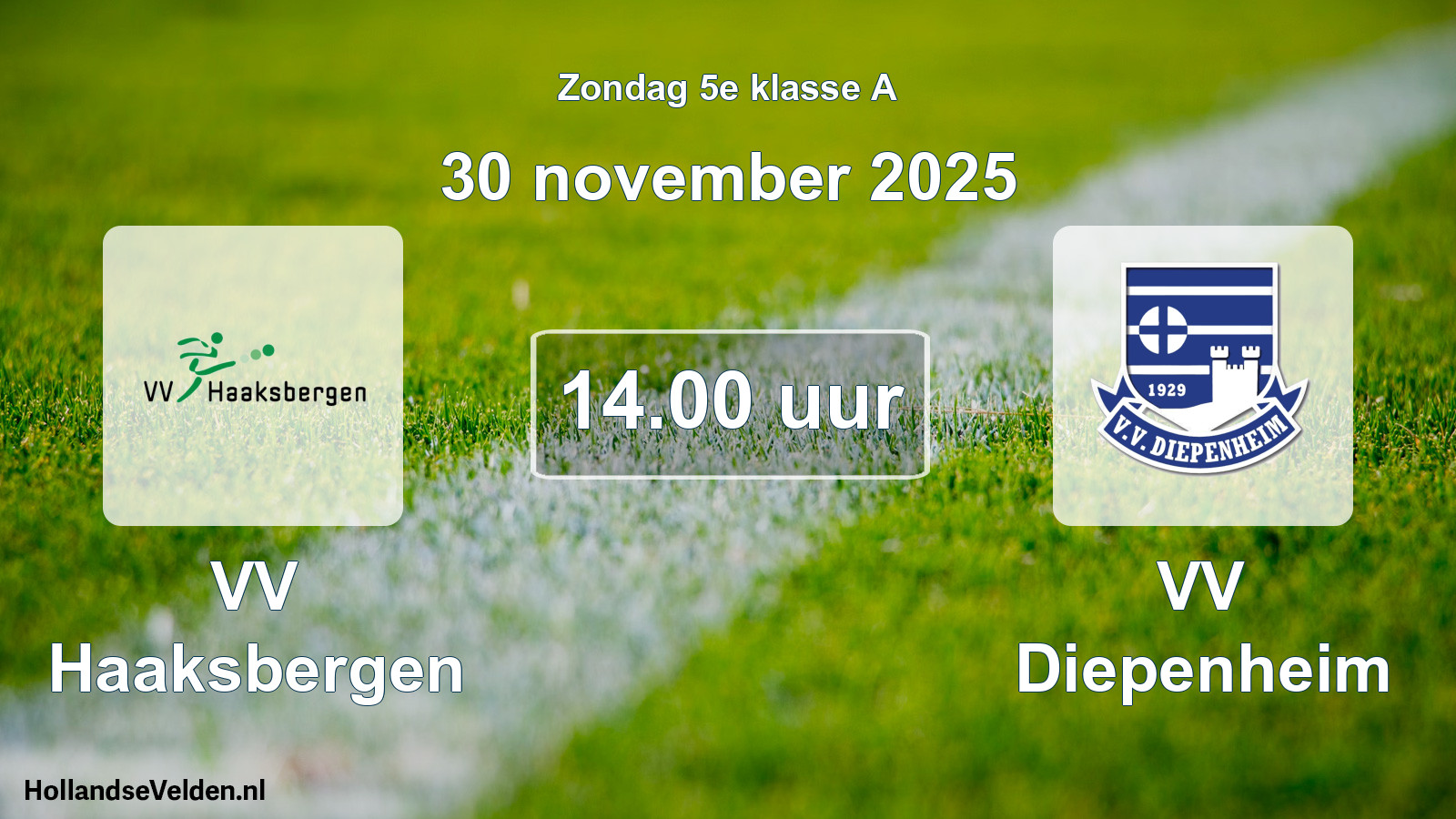 Scheduled Match: VV Haaksbergen - VV Diepenheim (30 November 2025)