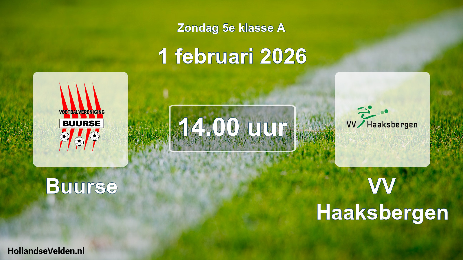 Scheduled Match: Buurse - VV Haaksbergen (1 February 2026)