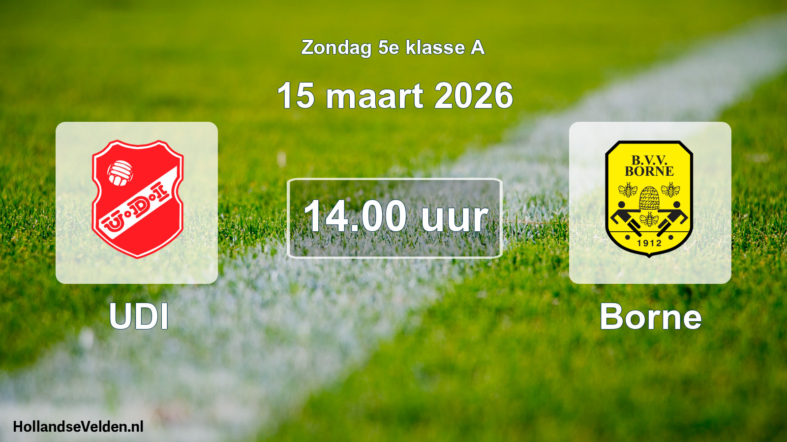 Scheduled Match: UDI - Borne (15 March 2026)