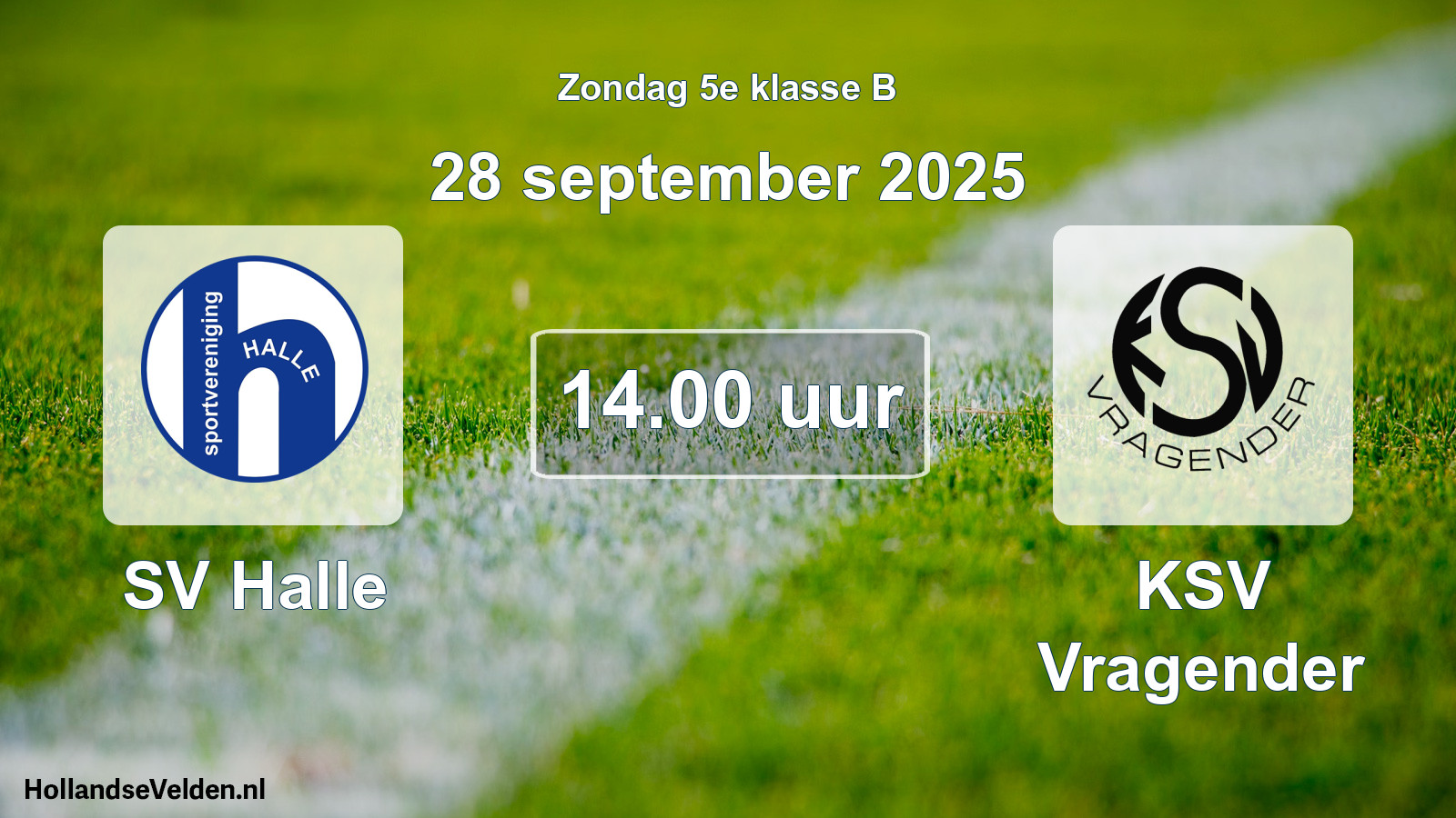 Scheduled Match: SV Halle - KSV Vragender (28 September 2025)