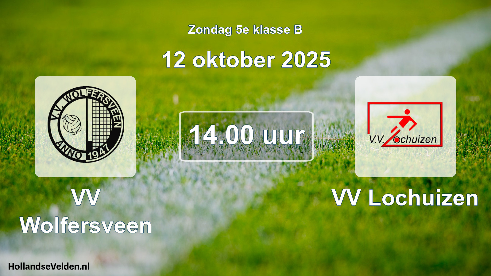 Scheduled Match: VV Wolfersveen - VV Lochuizen (12 October 2025)