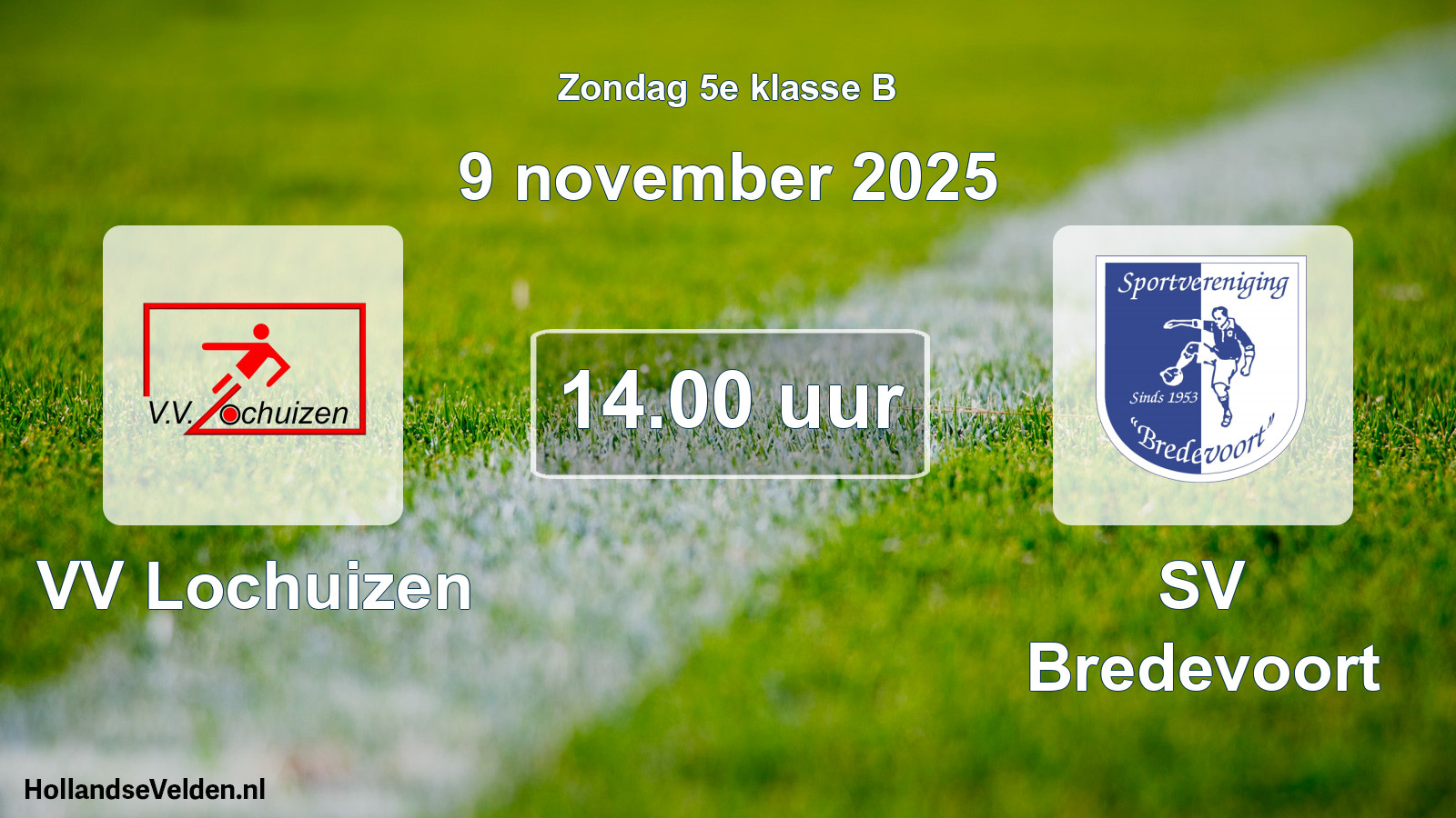 Scheduled Match: VV Lochuizen - SV Bredevoort (9 November 2025)