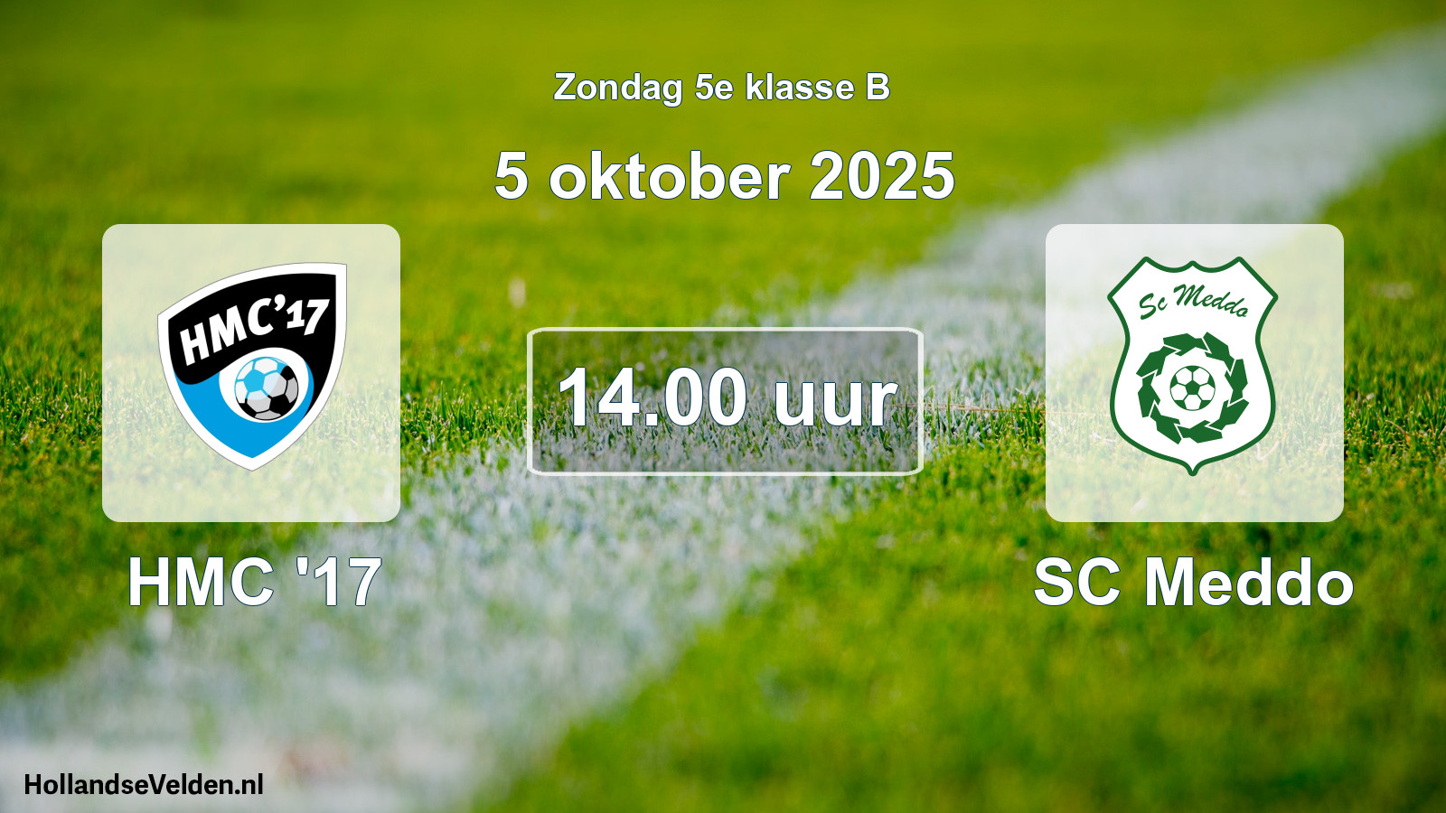 Scheduled Match: HMC '17 - SC Meddo (5 October 2025)