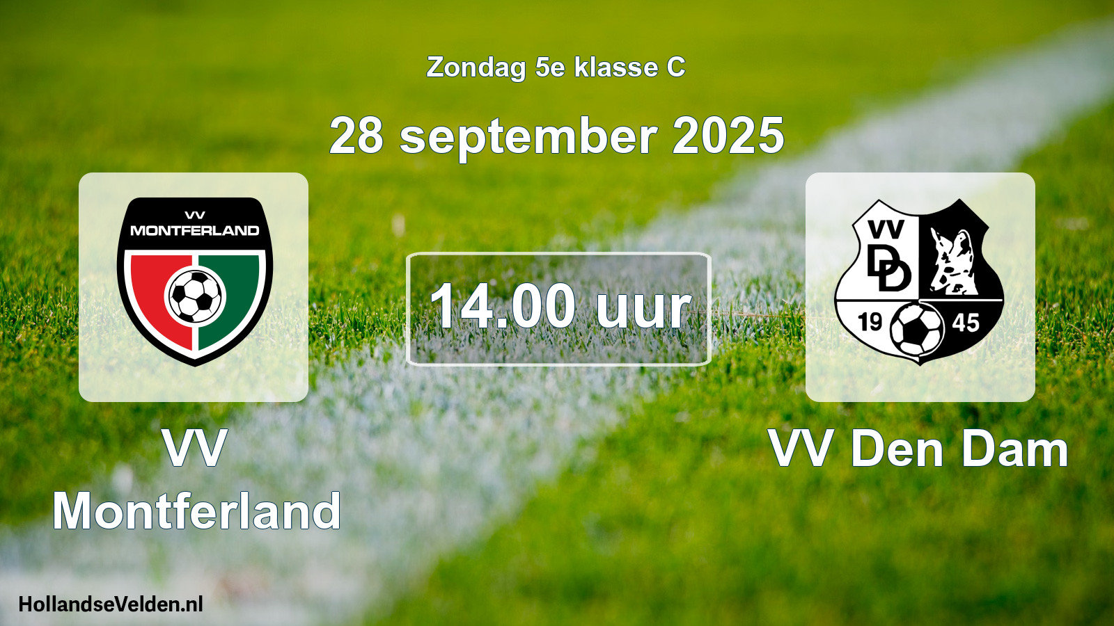 Scheduled Match: VV Montferland - VV Den Dam (28 September 2025)