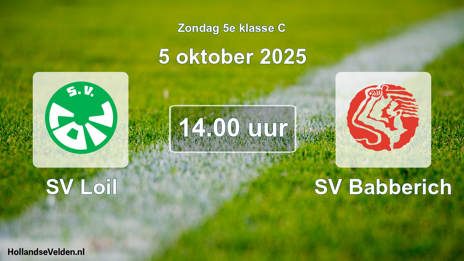 Scheduled Match: SV Loil - SV Babberich (5 October 2025)