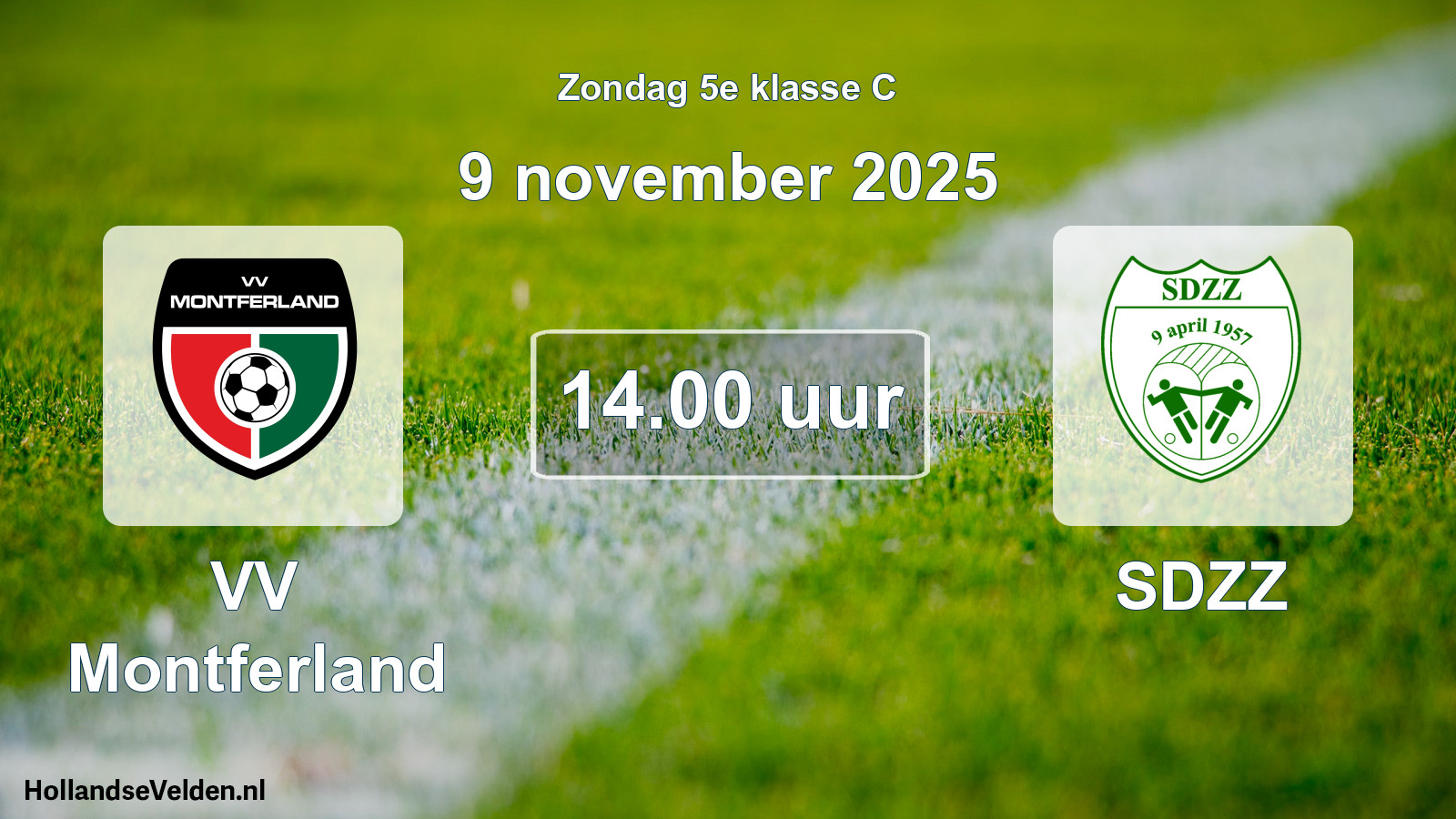 Scheduled Match: VV Montferland - SDZZ (9 November 2025)