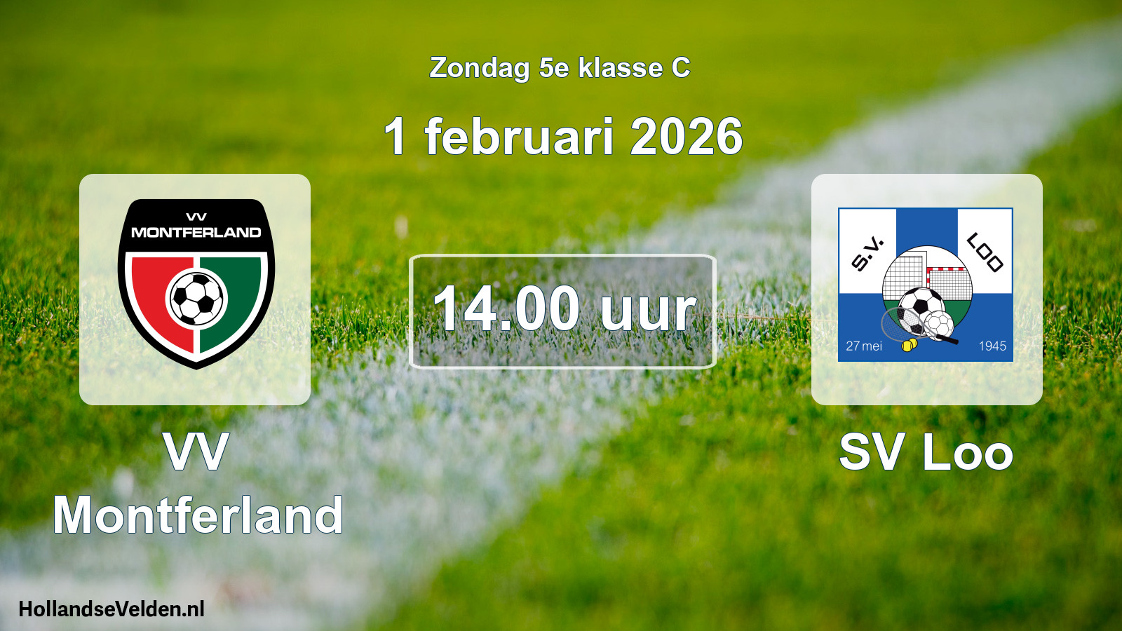 Scheduled Match: VV Montferland - SV Loo (1 February 2026)