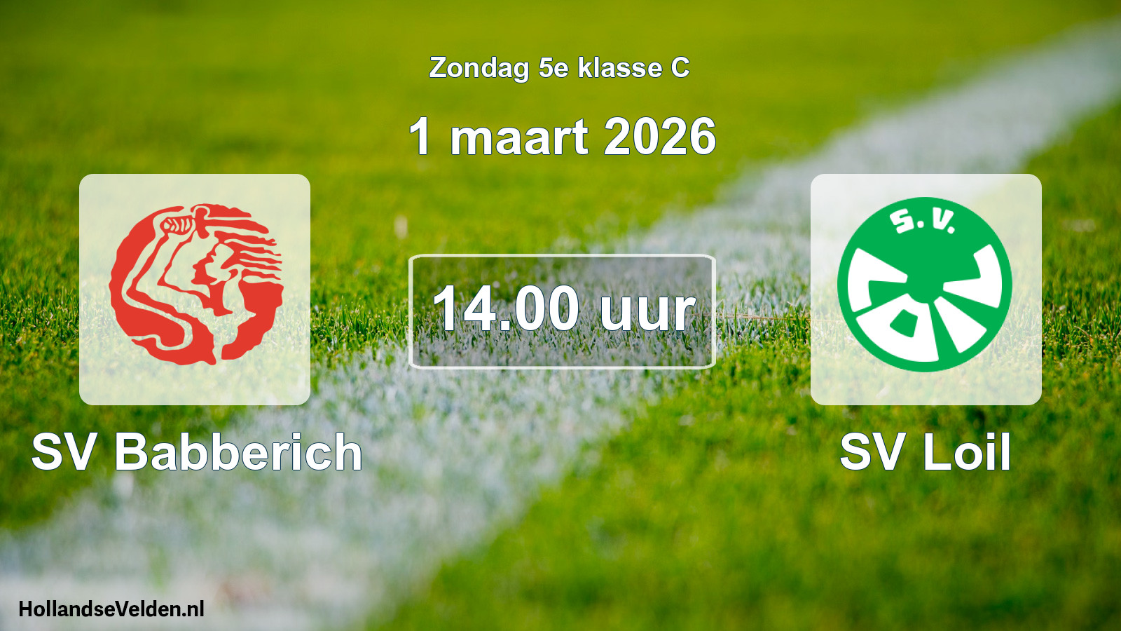 Scheduled Match: SV Babberich - SV Loil (1 March 2026)