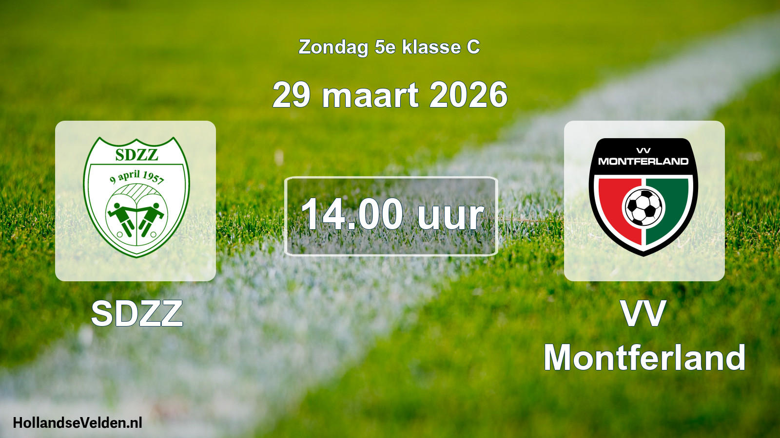 Scheduled Match: SDZZ - VV Montferland (29 March 2026)