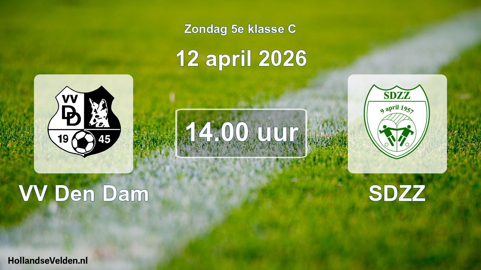 Scheduled Match: VV Den Dam - SDZZ (12 April 2026)