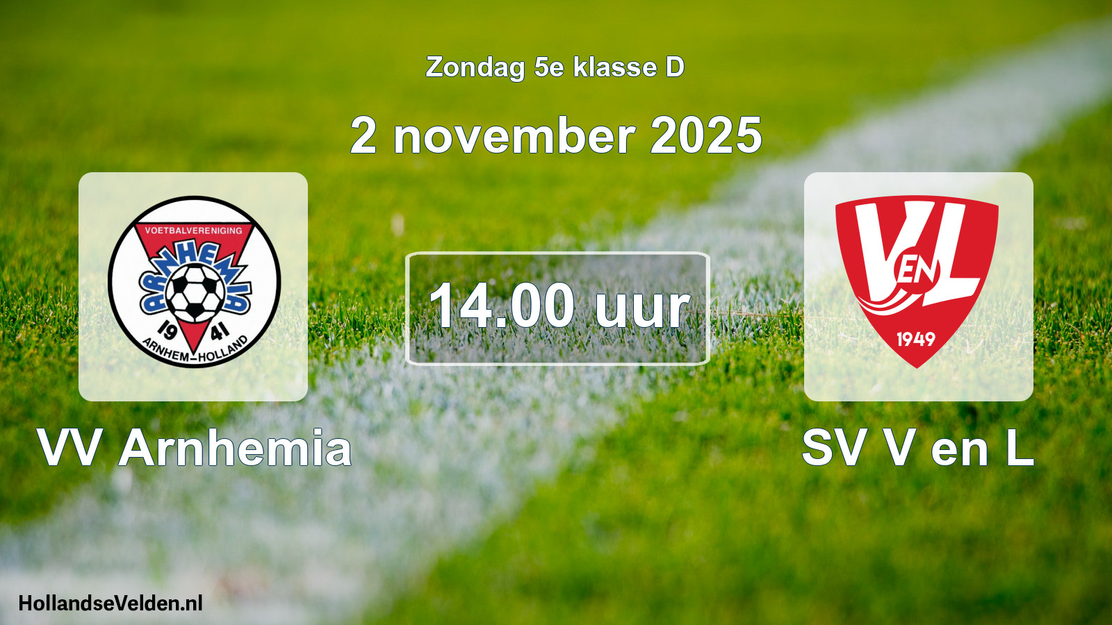 Scheduled Match: VV Arnhemia - SV V en L (2 November 2025)
