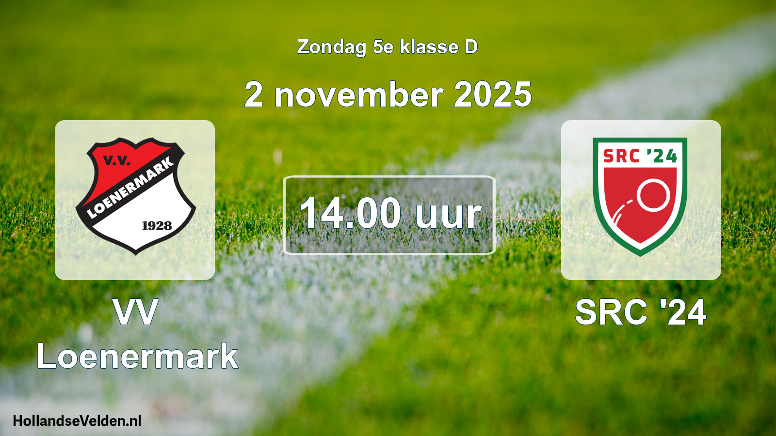 Geplande wedstrijd: VV Loenermark - SRC '24 (2 november 2025)