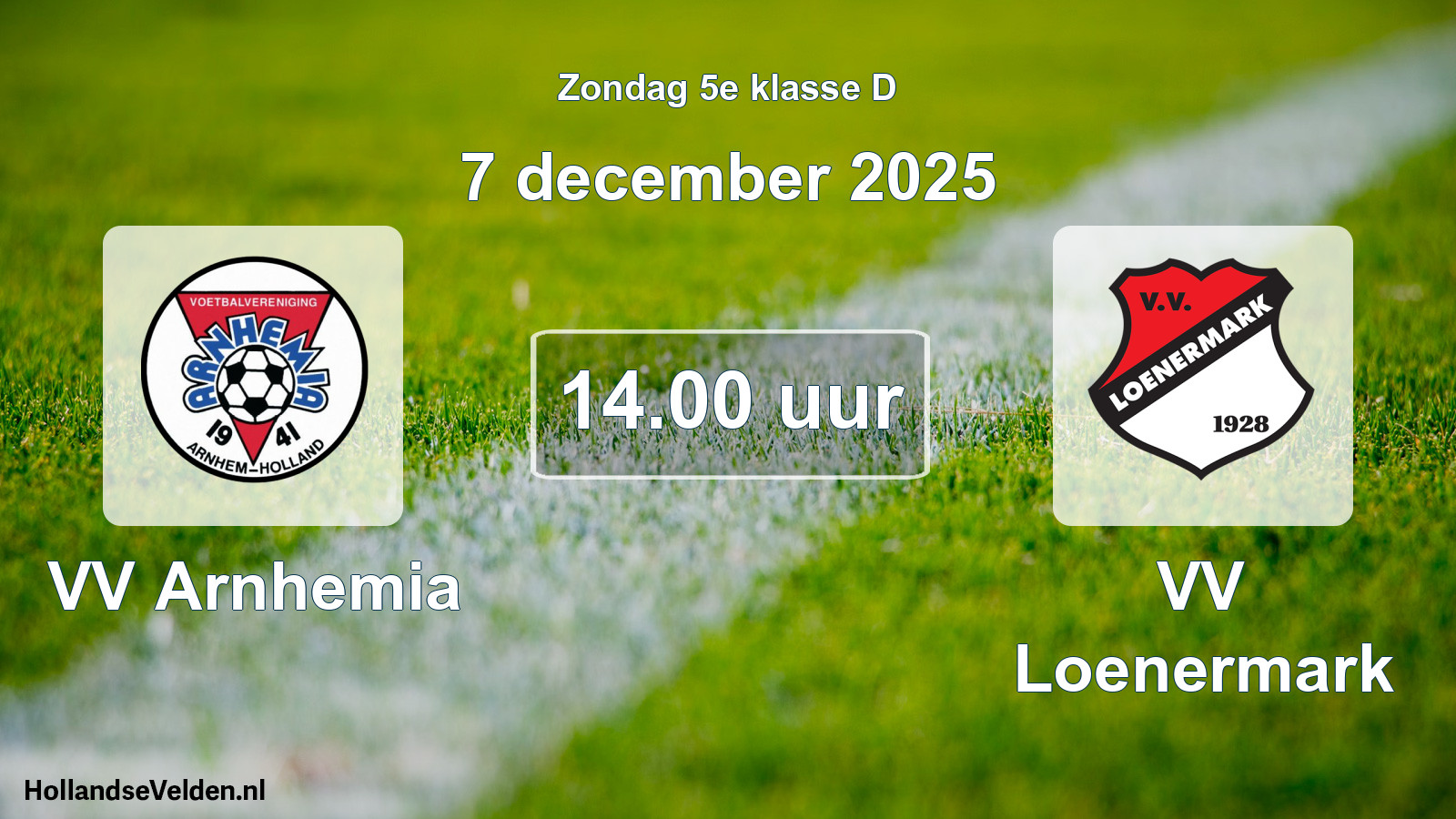 Scheduled Match: VV Arnhemia - VV Loenermark (7 December 2025)