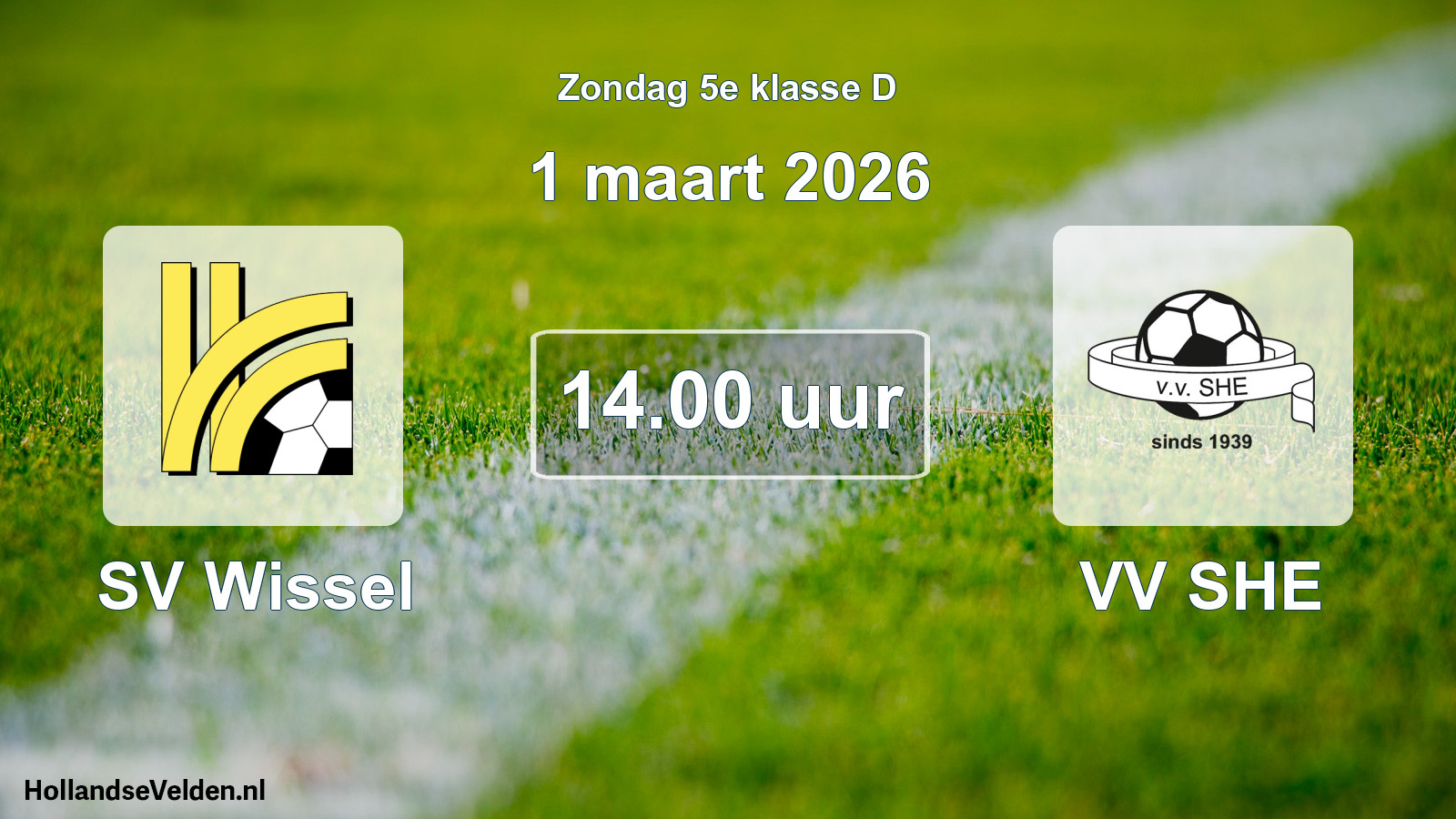Scheduled Match: SV Wissel - VV SHE (1 March 2026)