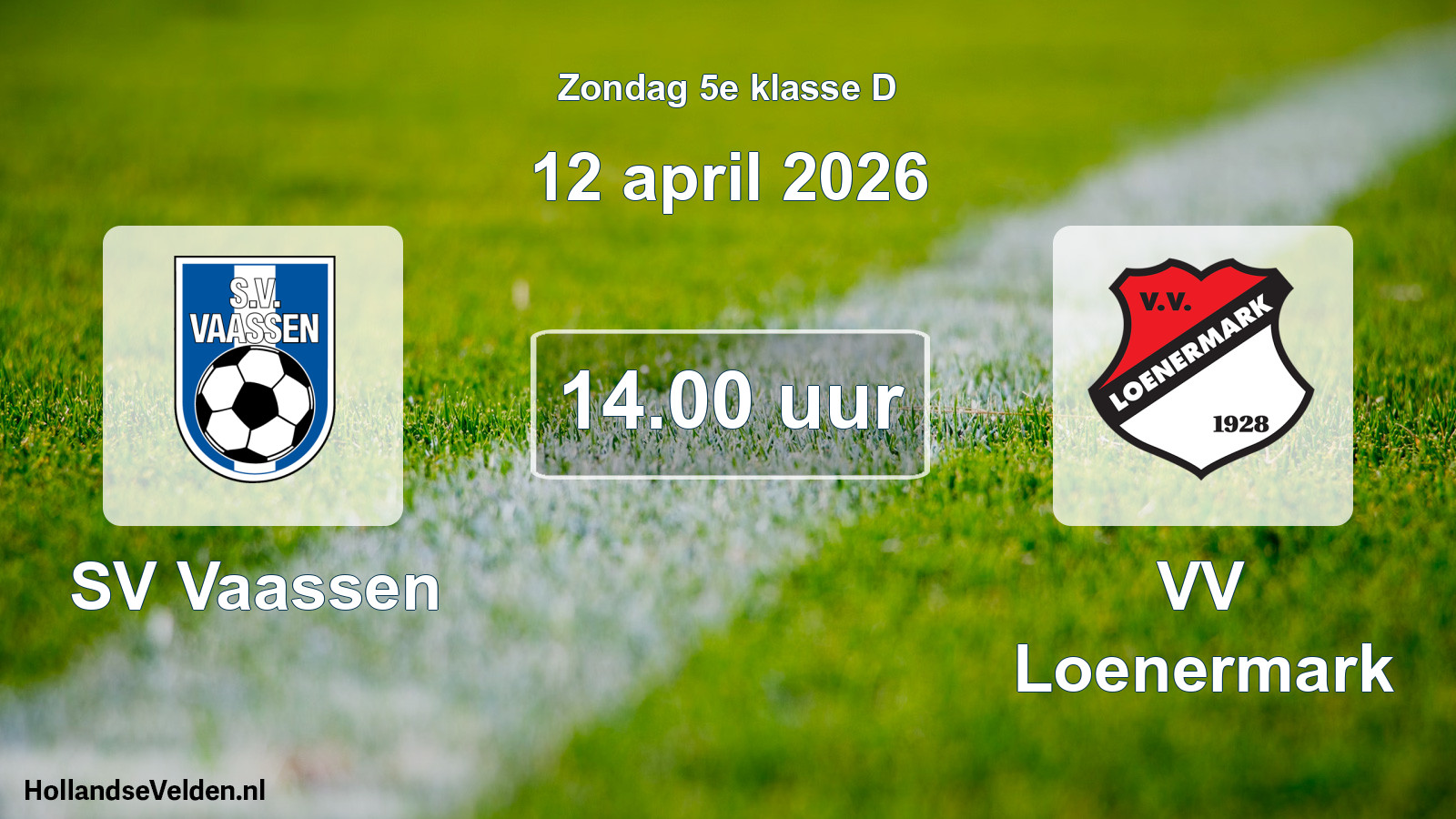 Scheduled Match: SV Vaassen - VV Loenermark (12 April 2026)