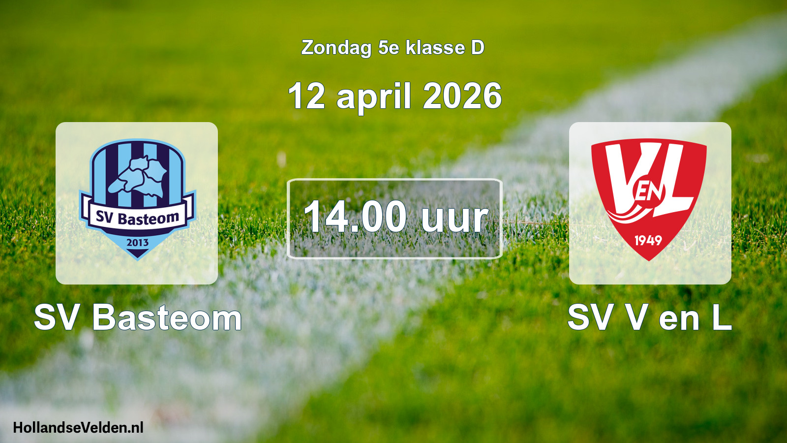 Scheduled Match: SV Basteom - SV V en L (12 April 2026)