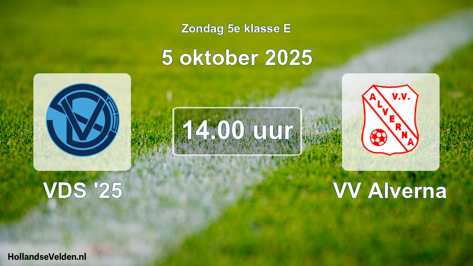 Geplande wedstrijd: VDS '25 - VV Alverna (5 oktober 2025)
