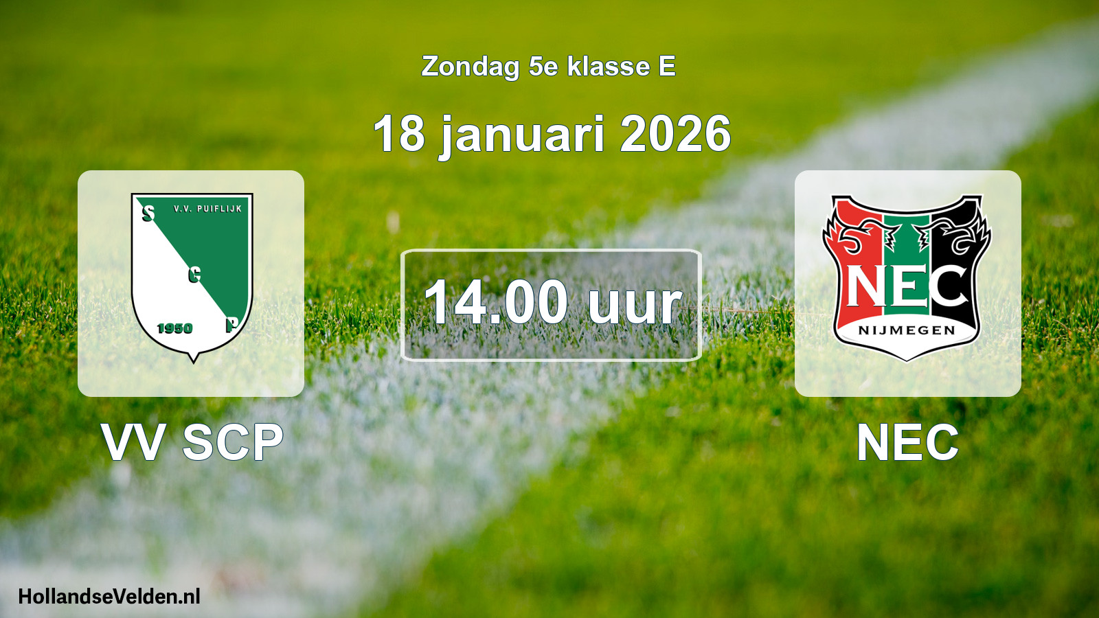 Scheduled Match: VV SCP - NEC (18 January 2026)