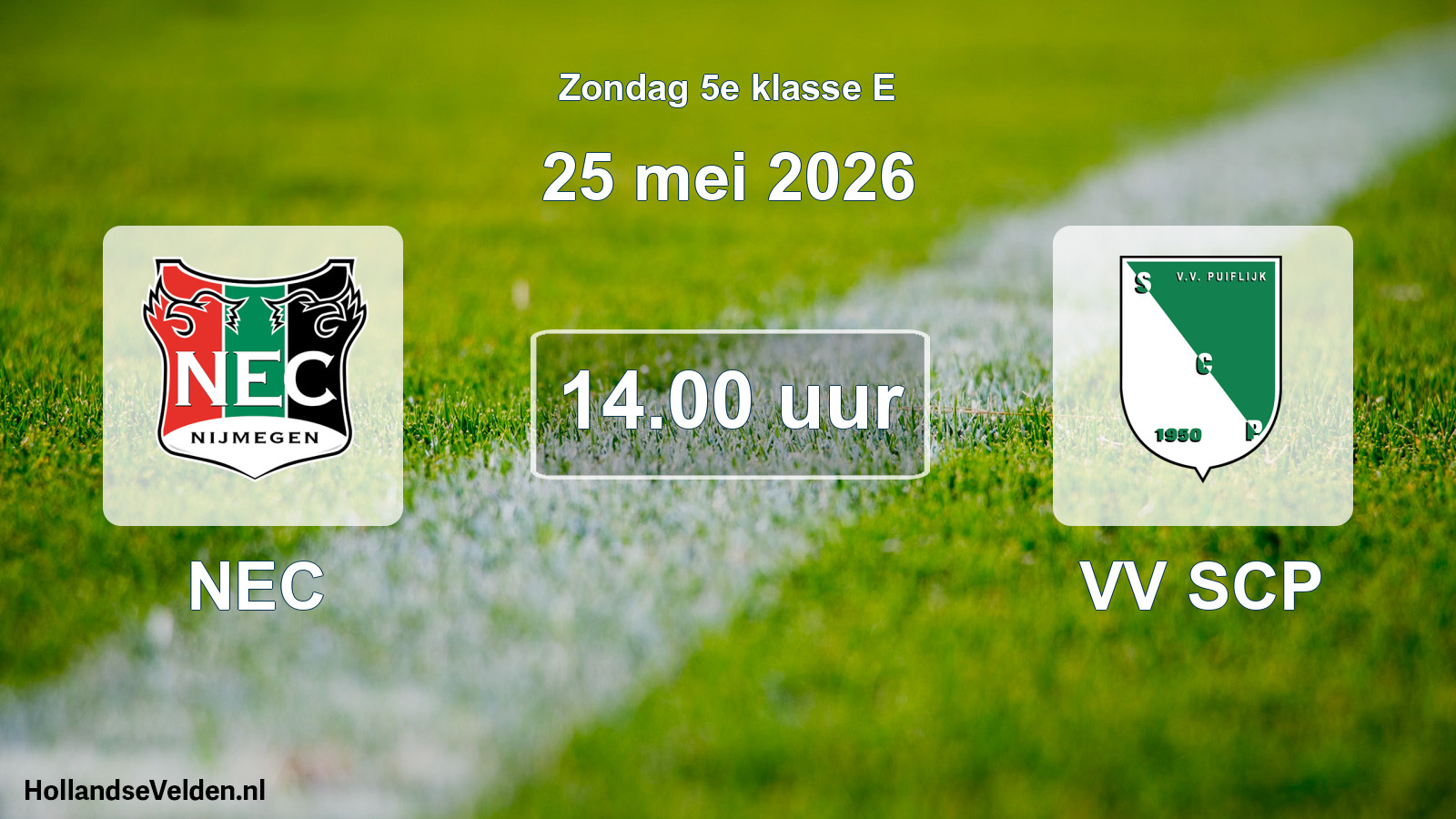 Scheduled Match: NEC - VV SCP (25 May 2026)