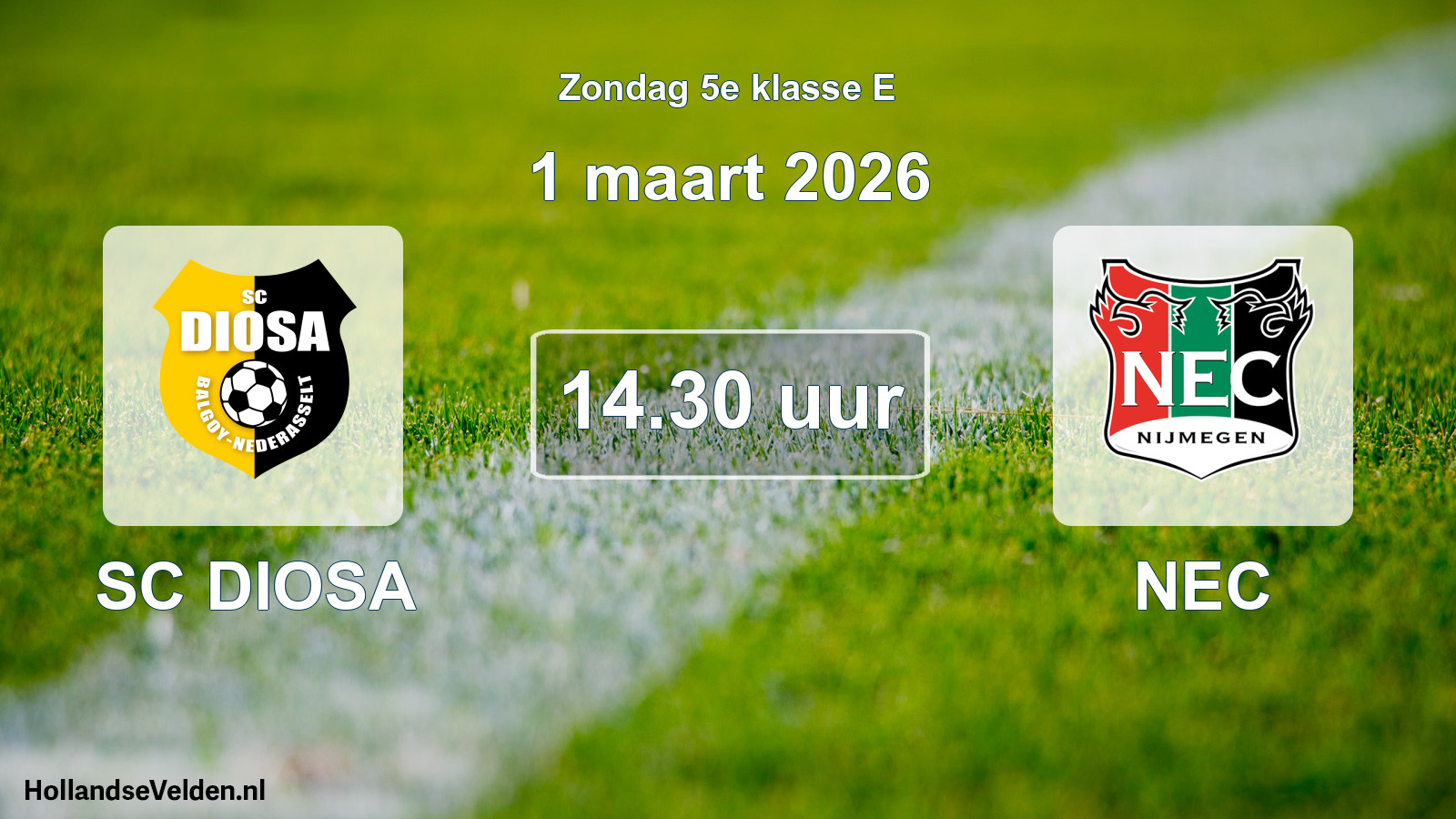 Scheduled Match: SC DIOSA - NEC (1 March 2026)