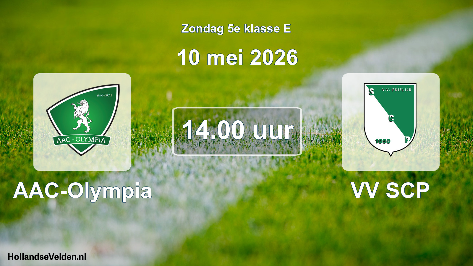 Scheduled Match: AAC-Olympia - VV SCP (10 May 2026)