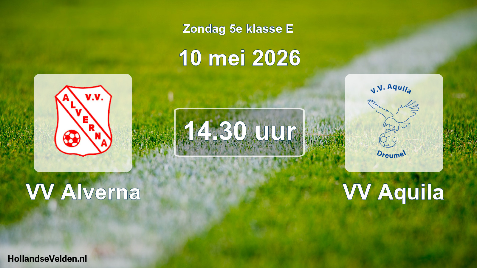 Scheduled Match: VV Alverna - VV Aquila (10 May 2026)