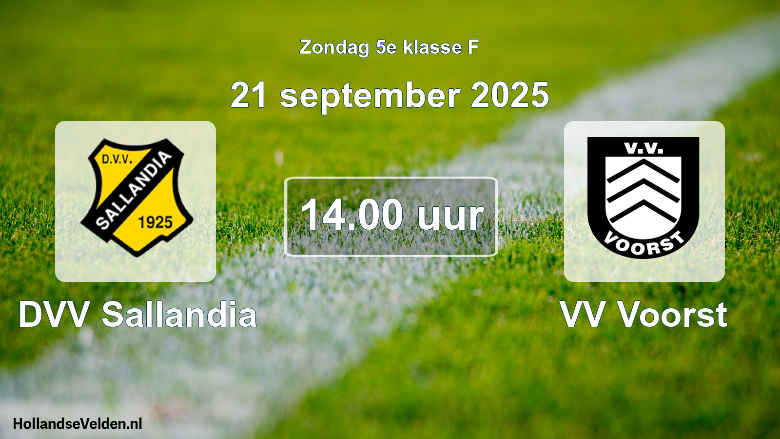 Scheduled Match: DVV Sallandia - VV Voorst (21 September 2025)