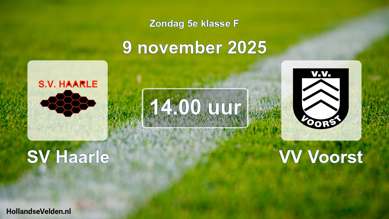 Scheduled Match: SV Haarle - VV Voorst (9 November 2025)