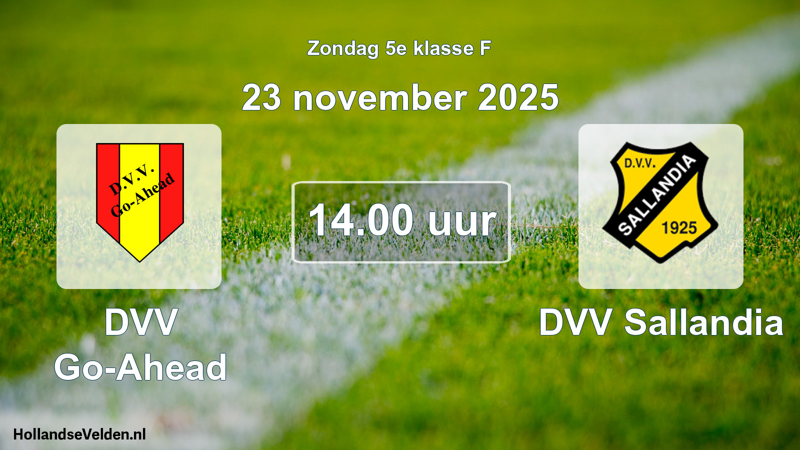 Scheduled Match: DVV Go-Ahead - DVV Sallandia (23 November 2025)