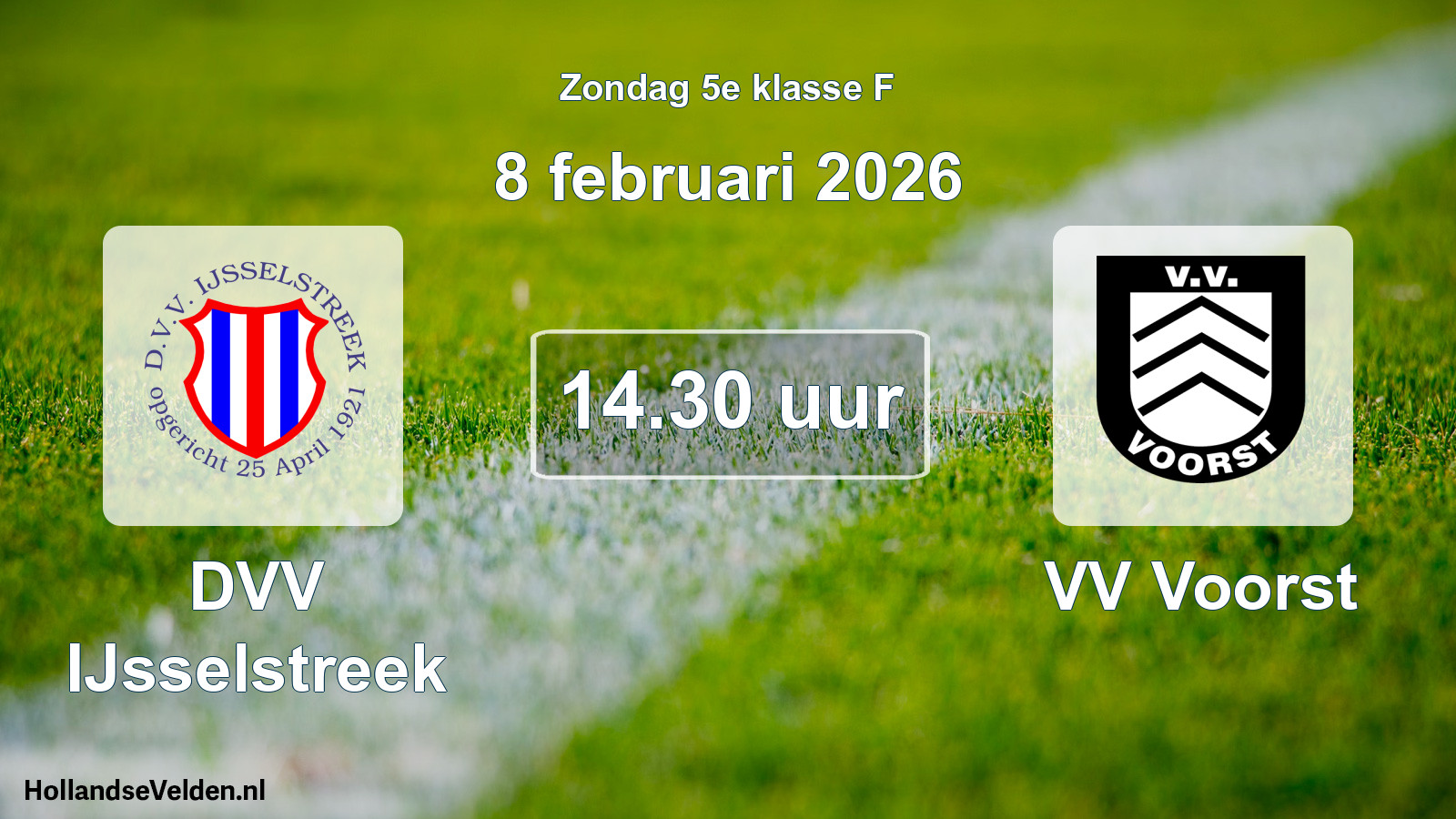 Scheduled Match: DVV IJsselstreek - VV Voorst (8 February 2026)