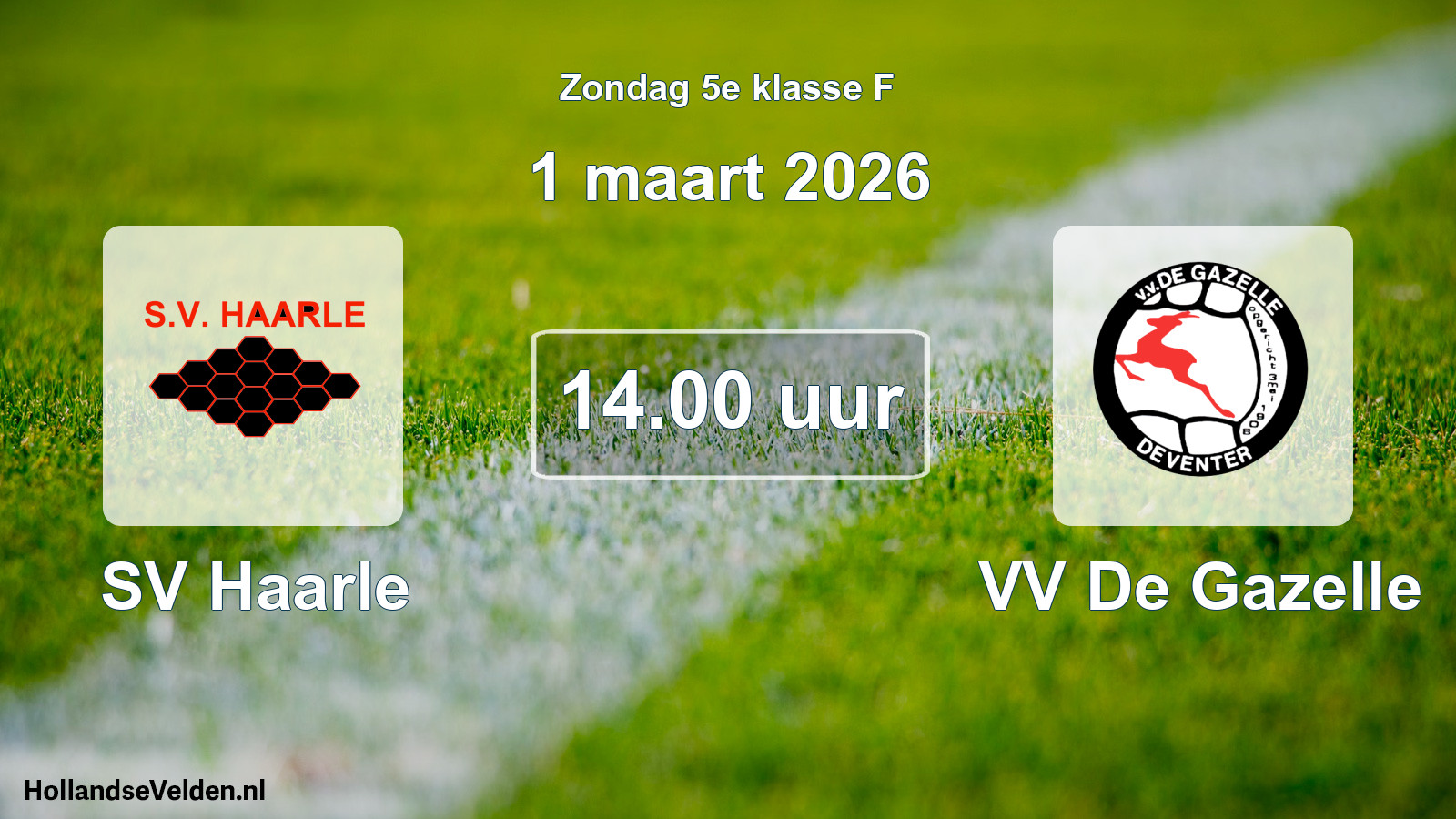 Scheduled Match: SV Haarle - VV De Gazelle (1 March 2026)