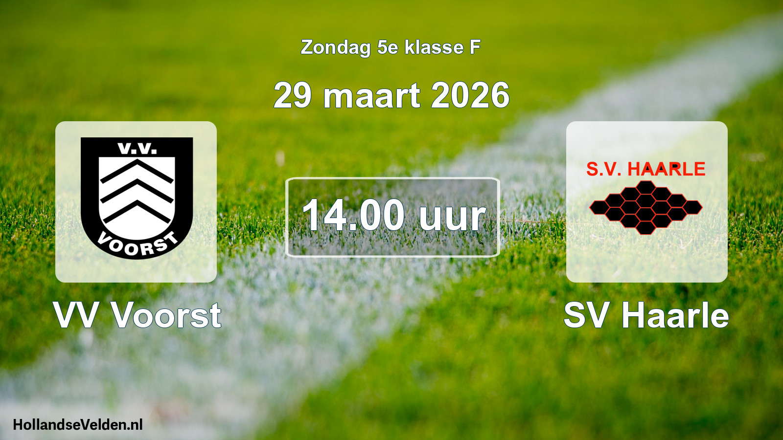Scheduled Match: VV Voorst - SV Haarle (29 March 2026)