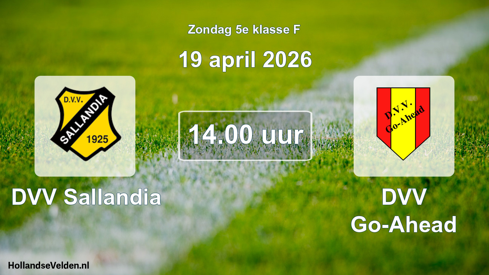 Scheduled Match: DVV Sallandia - DVV Go-Ahead (19 April 2026)