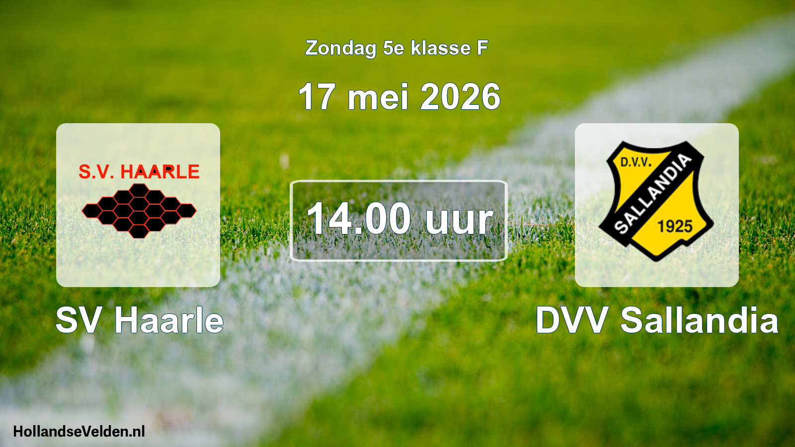 Scheduled Match: SV Haarle - DVV Sallandia (17 May 2026)