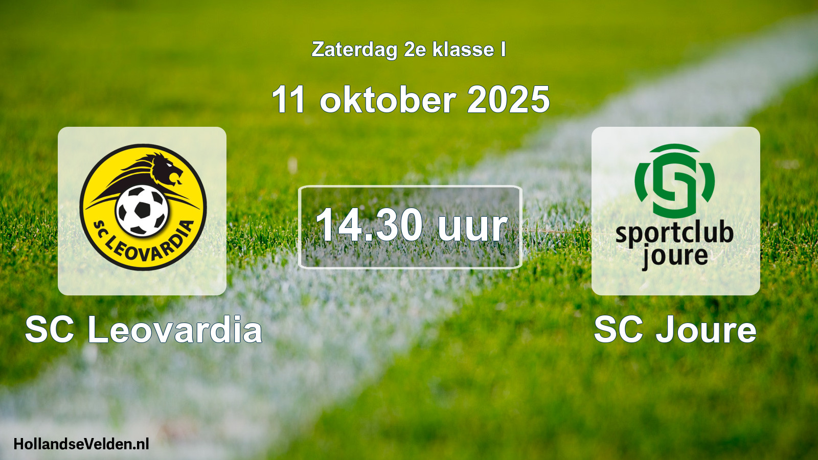 Geplande wedstrijd: SC Leovardia - SC Joure (11 oktober 2025)