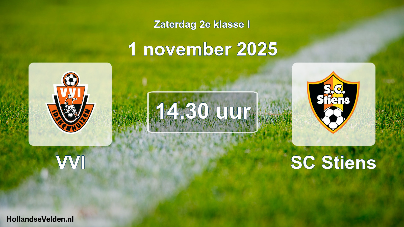 Geplande wedstrijd: VVI - SC Stiens (1 november 2025)