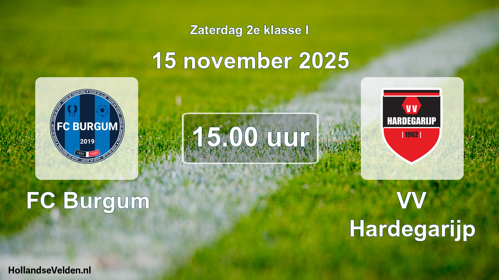 Scheduled Match: FC Burgum - VV Hardegarijp (15 November 2025)