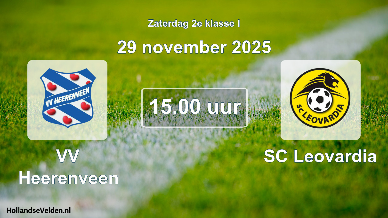 Scheduled Match: VV Heerenveen - SC Leovardia (29 November 2025)