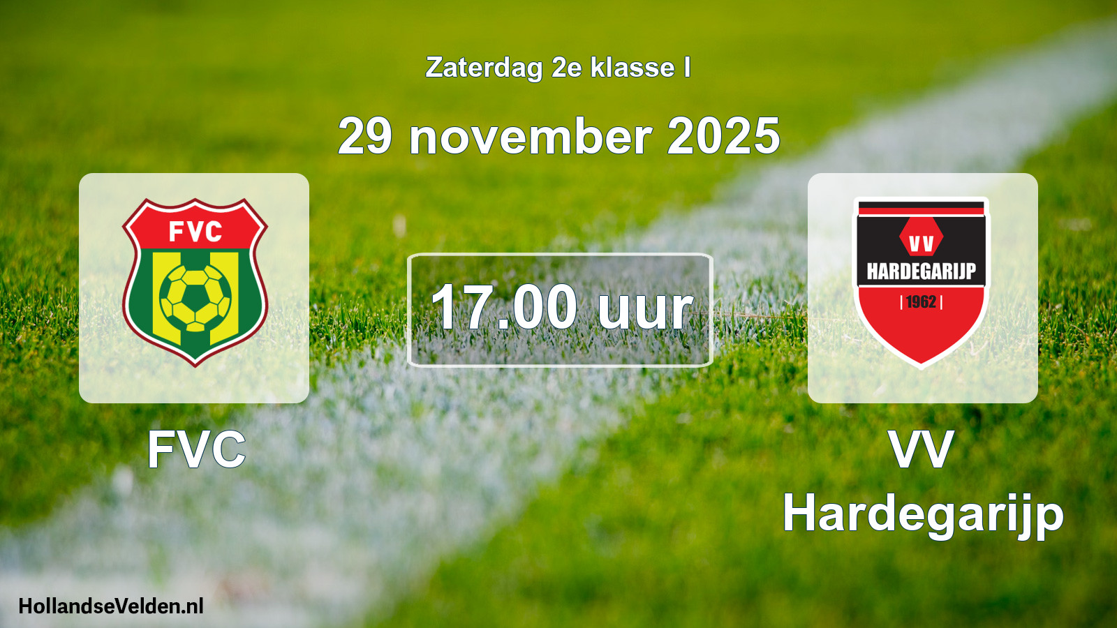 Geplande wedstrijd: FVC - VV Hardegarijp (29 november 2025)